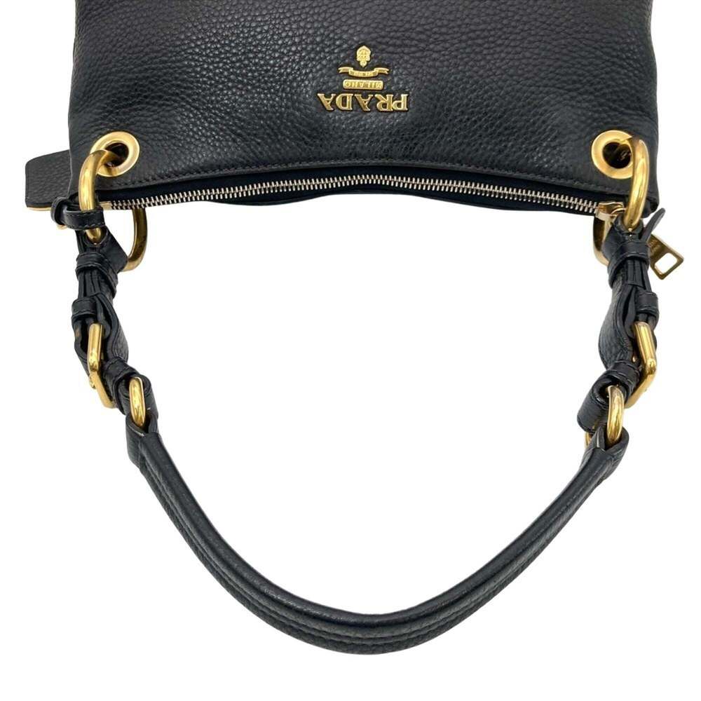 PRADA Black Leather Shoulder Bag - Picture 5 of 14